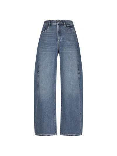 Jnby Weite Barrel-leg-jeans In Blue