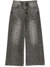 Jnby Bead-embellished Jeans In Grey