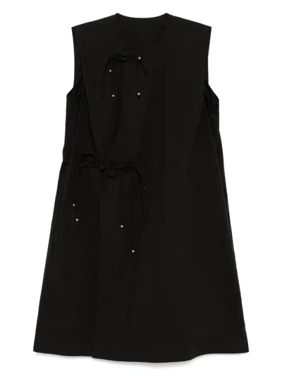 Jnby Bead-embellished Sleeveless Dress In Black