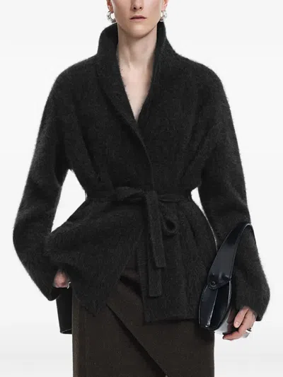 Jnby Cardigan Mit Schalkragen In Black
