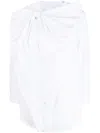 Jnby Bow-detail Long-sleeve Shirt In White