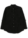 Jnby Bow-embellished Shirt In Black