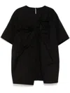 Jnby Bow-embellished Top In Black