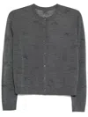 Jnby Bow-embellished Top In Grey