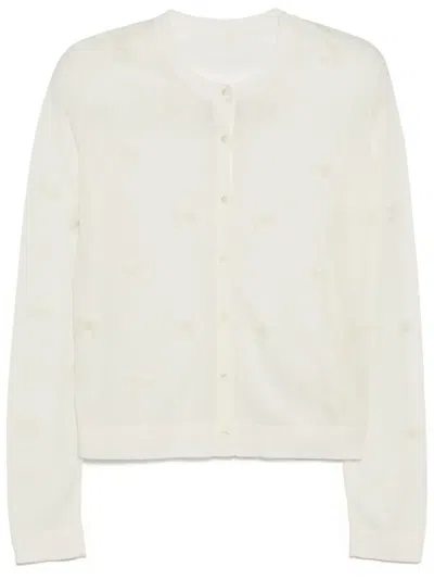 Jnby Bow-embellished Top In Neutrals