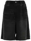 Jnby Boyfriend Denim Shorts In Black