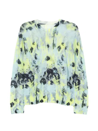 Jnby Brushed-effect Sweater In Blue