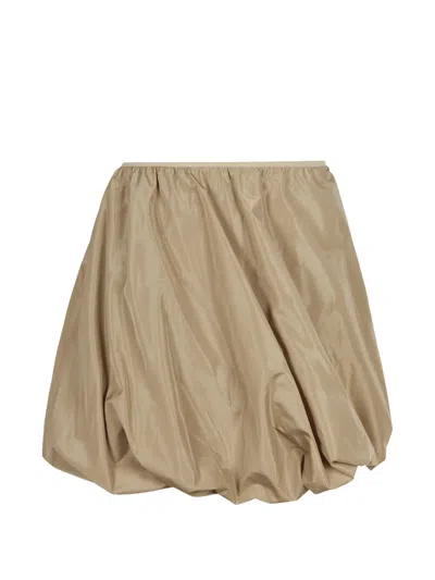 Jnby Bud-silhouette Mini Skirt In Neutrals
