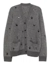 Jnby Bumpy Shirt Cardigan In Gray