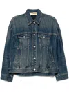 Jnby Button-up Denim Jacket In Blue