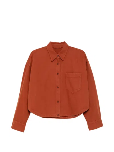 Jnby Button-up Cropped Shirt In Multi