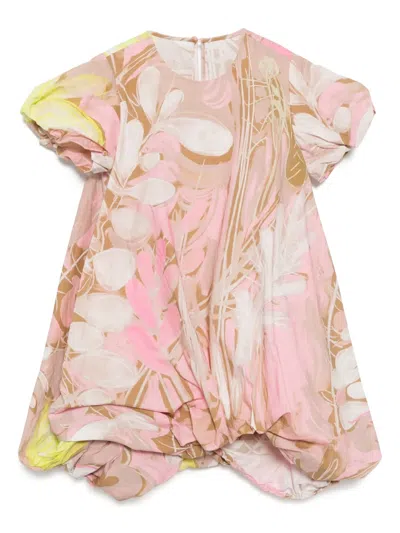 Jnby By Jnby Kids' Asymmetric Hem Dress In Pink