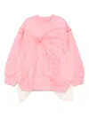 Jnby By Jnby Bow-detail Sweatshirt In Pink