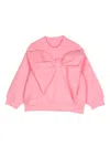 Jnby By Jnby Bow-detailing Sweatshirt In Pink