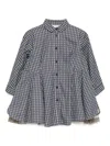 Jnby By Jnby Checked Cotton Dress In Blue