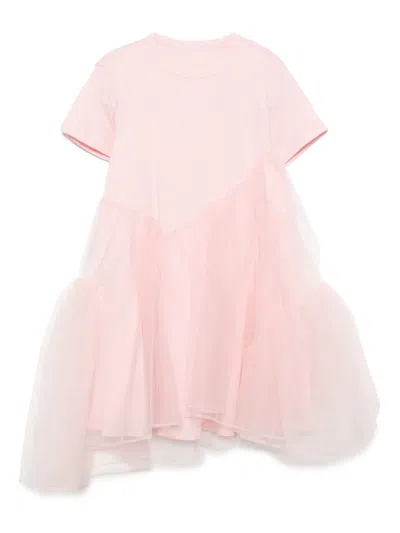 Jnby By Jnby Kids' Crew-neck Dress In Pink