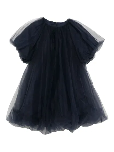 Jnby By Jnby Double-layer Dress In Blue