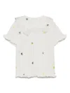 Jnby By Jnby Embroidery-embellished T-shirts In White