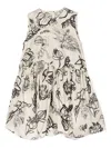 Jnby By Jnby Floral-print Sleeveless Dress In Brown
