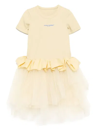 Jnby By Jnby Kids' Flounce Hem Dress In Yellow