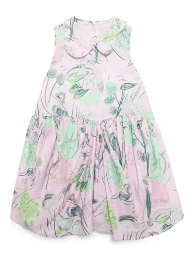 Jnby By Jnby Kids' Graphic-print Dress In Pink