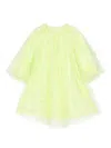 Jnby By Jnby Heart-motif Tulle Dress In Yellow