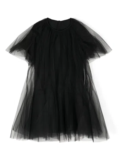 Jnby By Jnby Kids' Layered Tulle Dress In Black