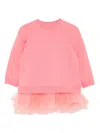 Jnby By Jnby Ruffled Sweater Dress In Pink