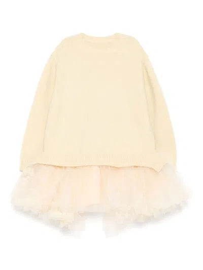 Jnby By Jnby Kids' Sweater Dress In Yellow