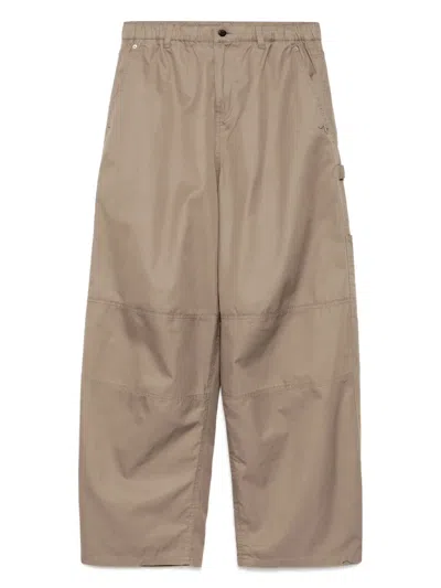 Jnby Cargo Cotton Trousers In Brown