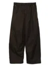 Jnby Cargo Cotton Trousers In Brown