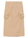 Jnby Cargo Skirt In Neutrals
