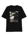 Jnby Cat-printed T-shirt In Black