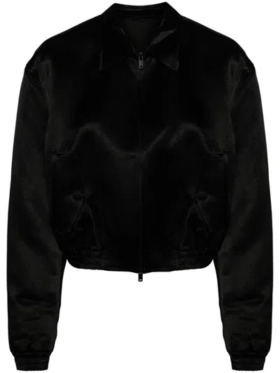 Jnby Classic Collar Bomber Jacket In Black