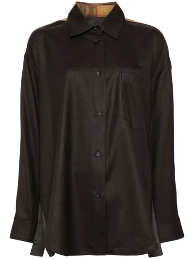 Jnby Classic Collar Shirt In Brown