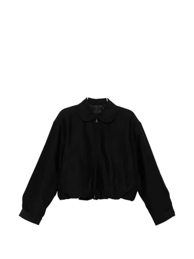 Jnby Collared Jacket In Black