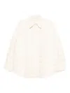 Jnby Collared Padded Coat In White