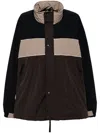 Jnby Color-block Jacket In Brown
