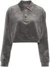 Jnby Corduroy Classic-collar Sweatshirt In Grey