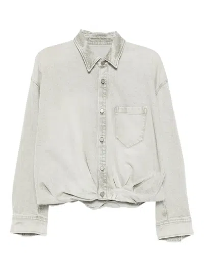 Jnby Cotton Denim Jacket In Gray
