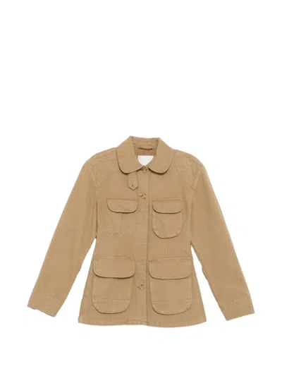 Jnby Cotton Jacket In Brown