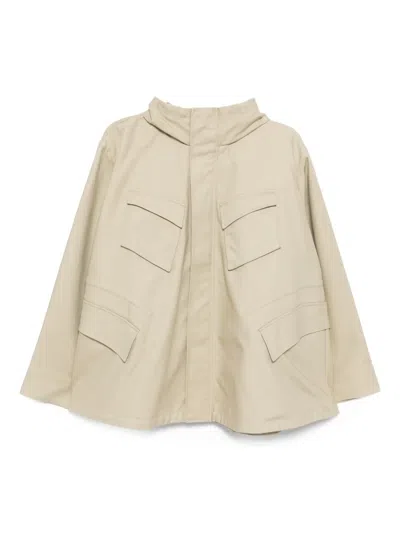 Jnby Cotton Jacket In Neutral