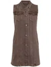 Jnby Cotton Mini Dress In Neutrals