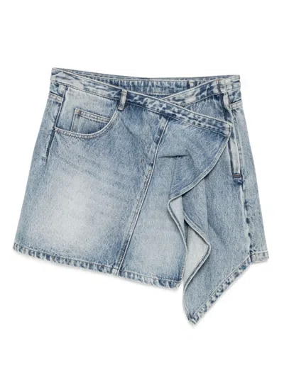 Jnby Cotton Skirt In Blue
