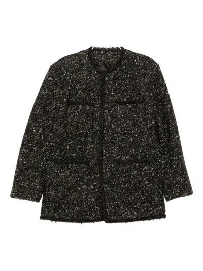 Jnby Crew-neck Jacket In Black