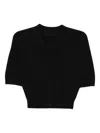 Jnby Cropped Cardigan In Black