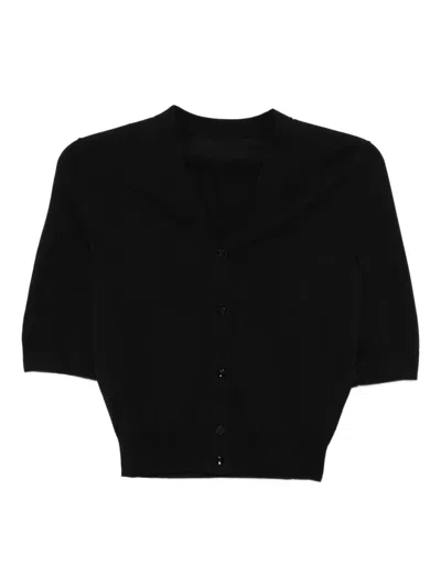 Jnby Cropped Cardigan In Black