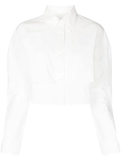 Jnby Klassisches Cropped-hemd In White