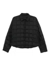 Jnby Cropped Goose Down Jacket In Black
