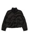Jnby Cropped Puffer Jacket In Black